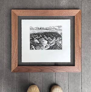 Coast Framed in Salvaged Walnut