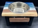 Epoxy Wave Raised Pet Feeder