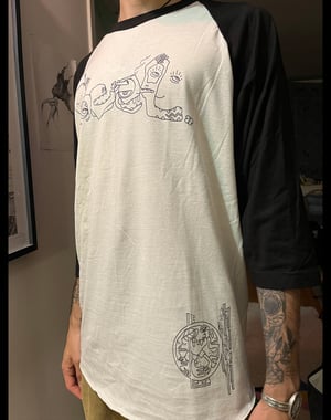 Image of pheel. x notgoodtee x Introspective Projections - 3/4-Sleeve Shirts