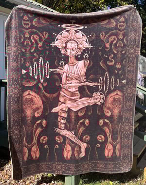 Image of "Enigma" (v2) Sherpa Blanket, colab w/ Rachel Schneider