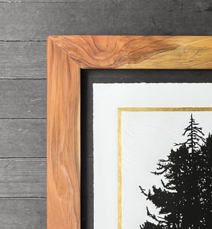 Gold Giant Redwood Reforestation Edition Framed in Salvaged Sempervirens 