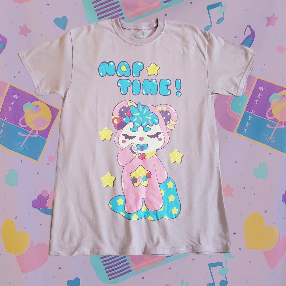 Image of Bubby's Nap Time Screenprinted Cotton Tee
