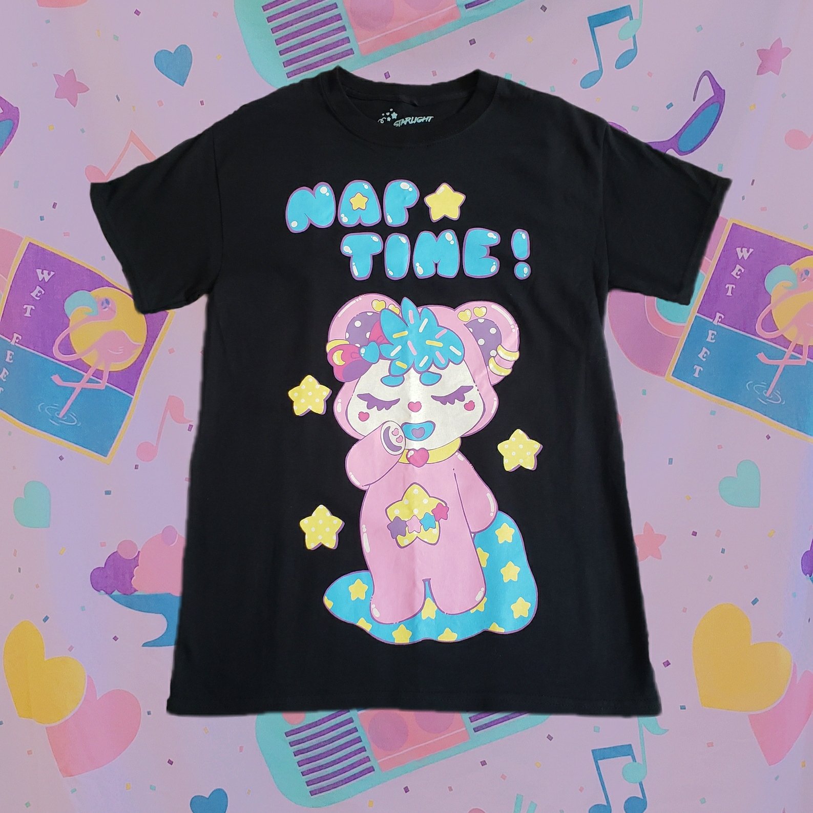 Bubby's Nap Time Screenprinted Cotton Tee