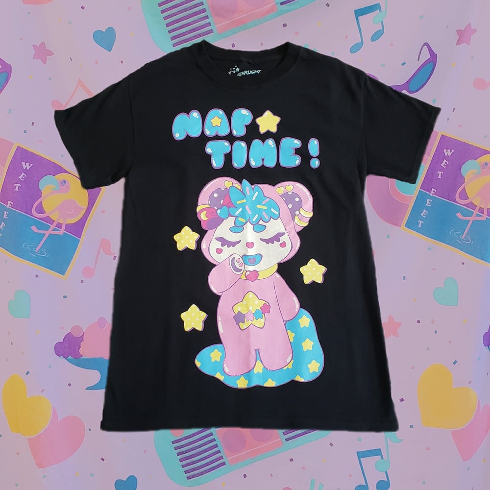 Image of Bubby's Nap Time Screenprinted Cotton Tee
