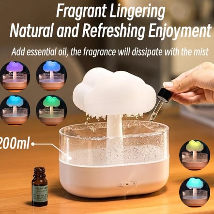 Image of Rain Cloud Night Light Humidifier