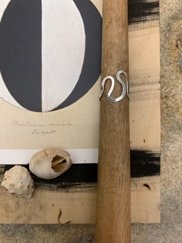 Image of "Sway" recycled silver ring