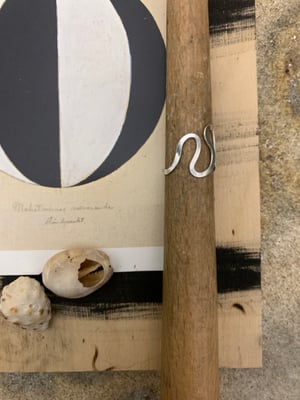 Image of "Sway" recycled silver ring