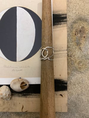 Image of "The Space Between" recycled silver ring