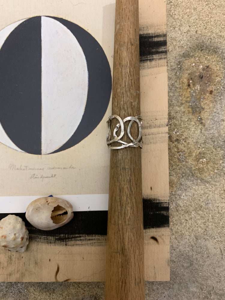 Image of "The Space Between" recycled silver ring