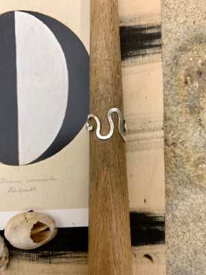 Image of "Through Space" recycled silver ring