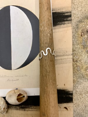 Image of "Through Space" recycled silver ring