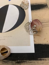 "Spin" mini spiral studs - recycled silver