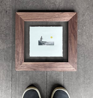 Peace Framed in Salvaged Walnut