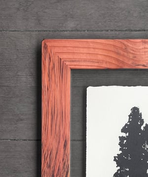 Redwood Framed in Salvaged Sequoia 