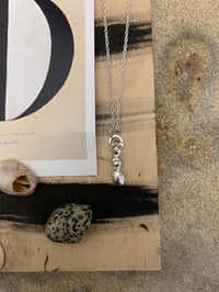 Image 1 of "Halo" recycled silver pendant necklace