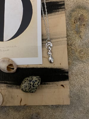 Image of "Halo" recycled silver pendant necklace