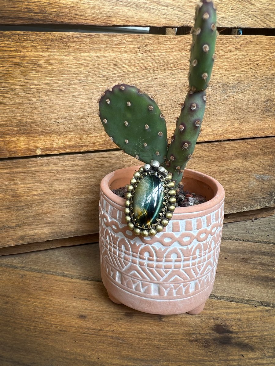 Image of Tigers Eye Statement Ring