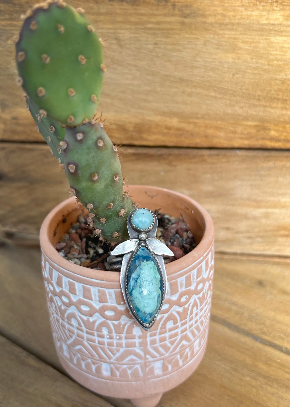Image of Amazonite Bug Ring