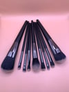 Black Make up brush set (9 pieces)