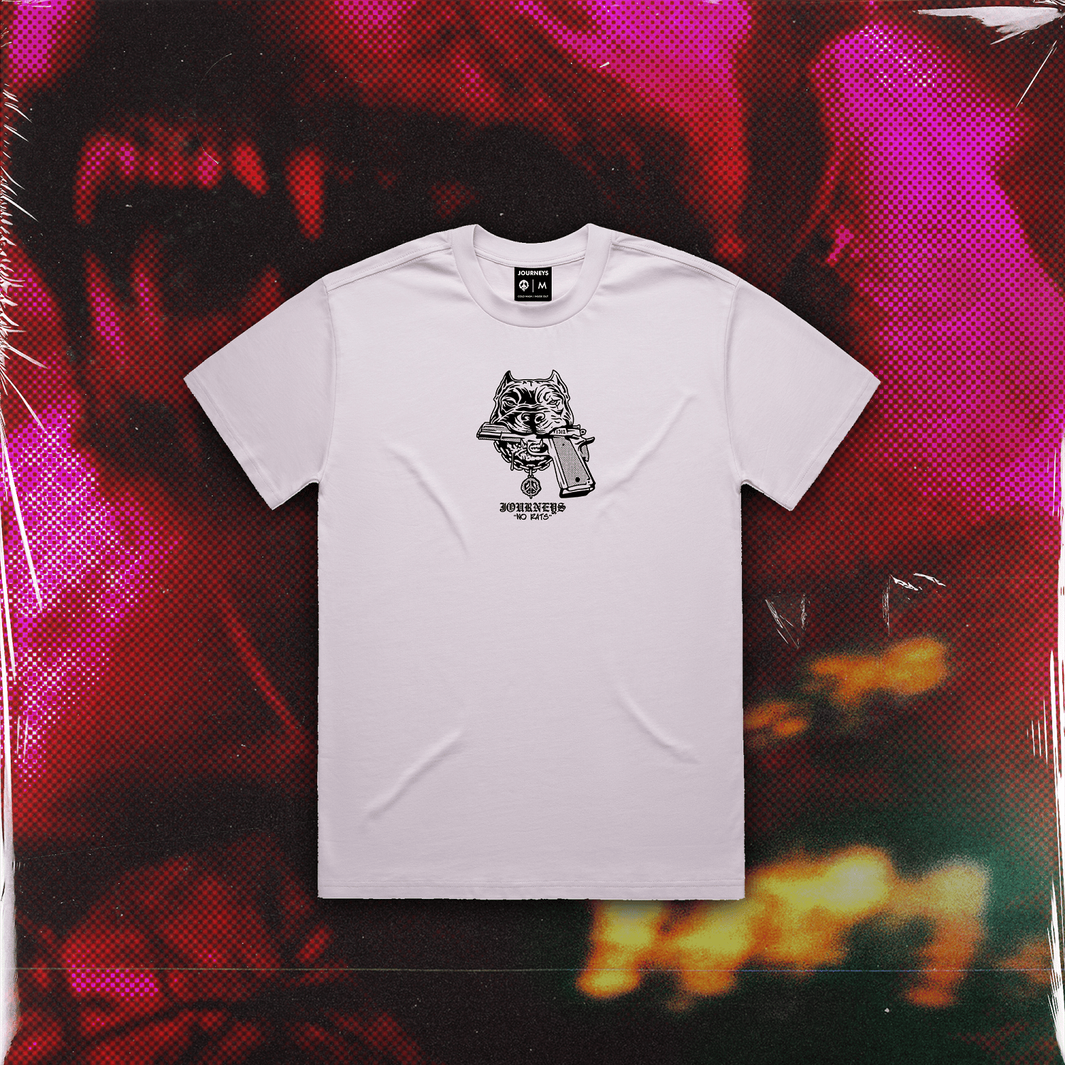 Image of No rats tee - orchid “PRE SALE”