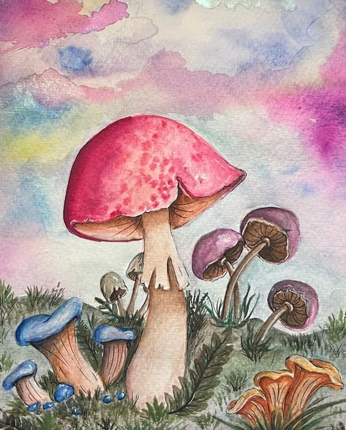 Image of Mushroom Print