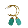 PARADISO - Playa Paraiso Turquoise Hoop Earrings - Large