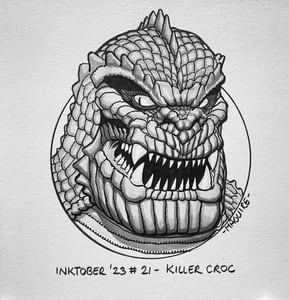 Image of INKTOBER Killer Croc