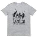 ABSU - RETURN OF THE ANCIENTS T-SHIRT - VINTAGE TEXTURE PRINT (WHITE, SPORT GREY)