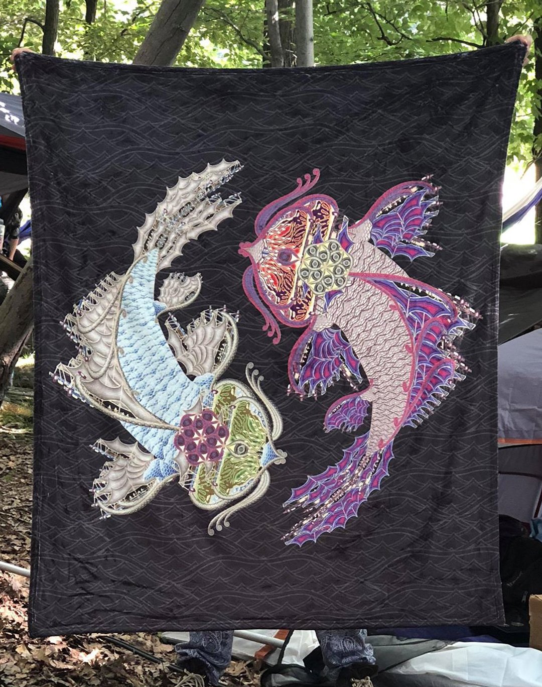 Image of "Heart of Bisco" Fleece Blankets