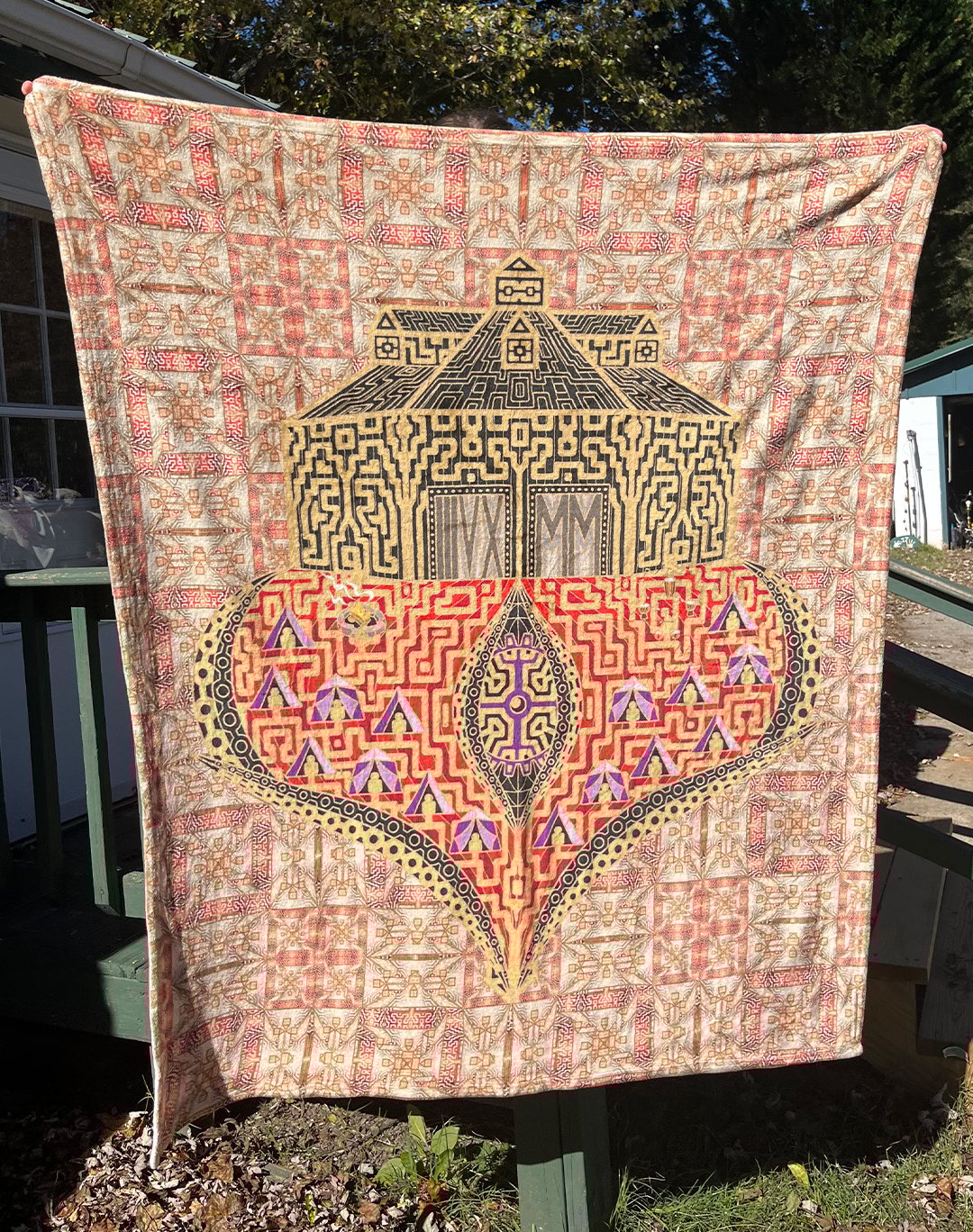 Image of "Heart of Scamp" Fleece Blanket
