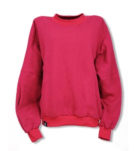 Image of Sweater dark pink meliert