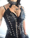 #6 BLACK CLAW SPIKED CHOKER BUSTIER