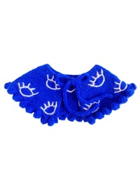 Image 3 of Dark Blue Evil Eye Bubble Collar