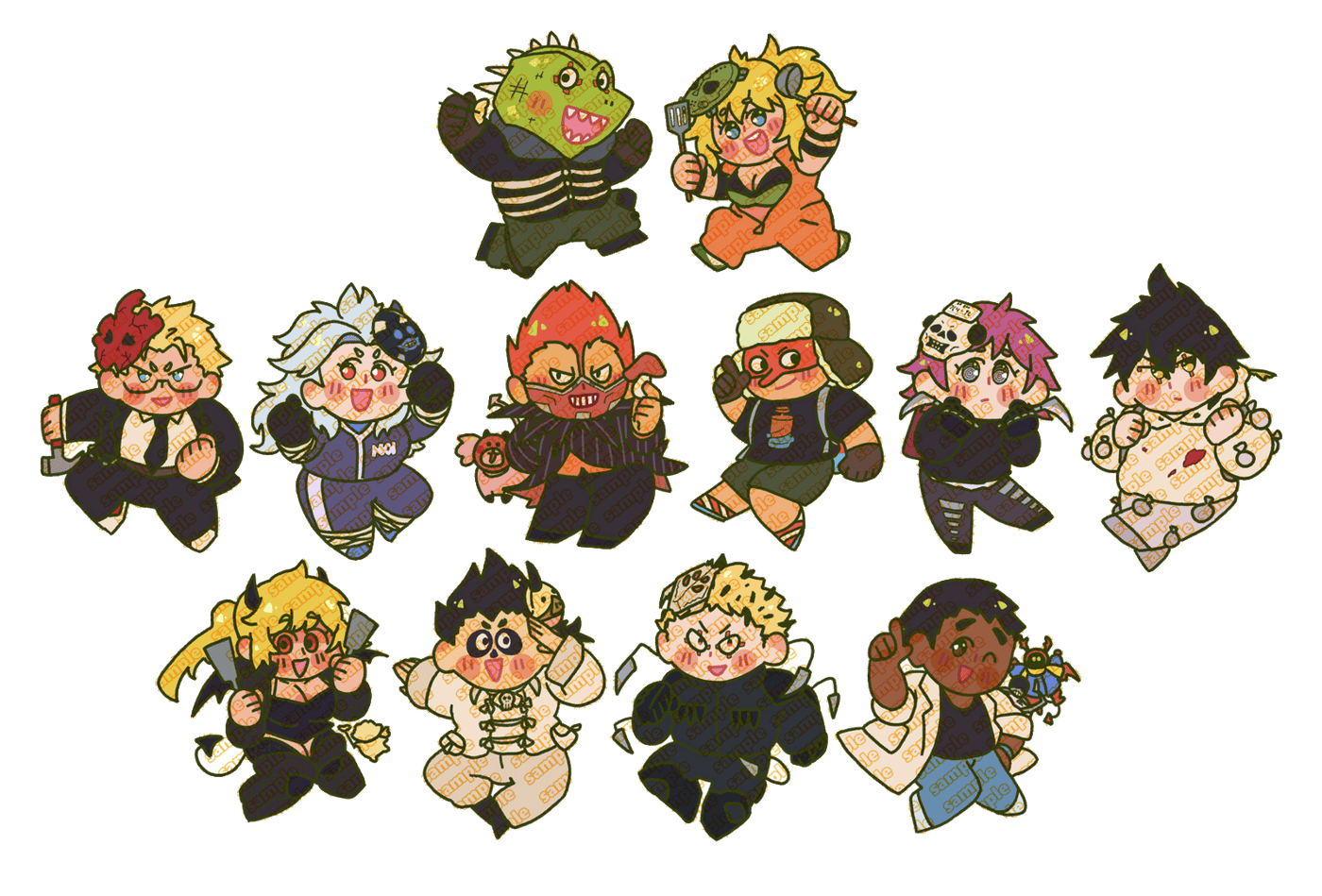 Dorohedoro Acrylic Charms | limpachi