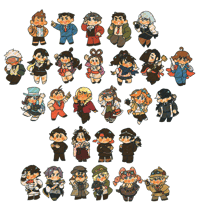 Image 2 of Ace Attorney Acrylic Charms