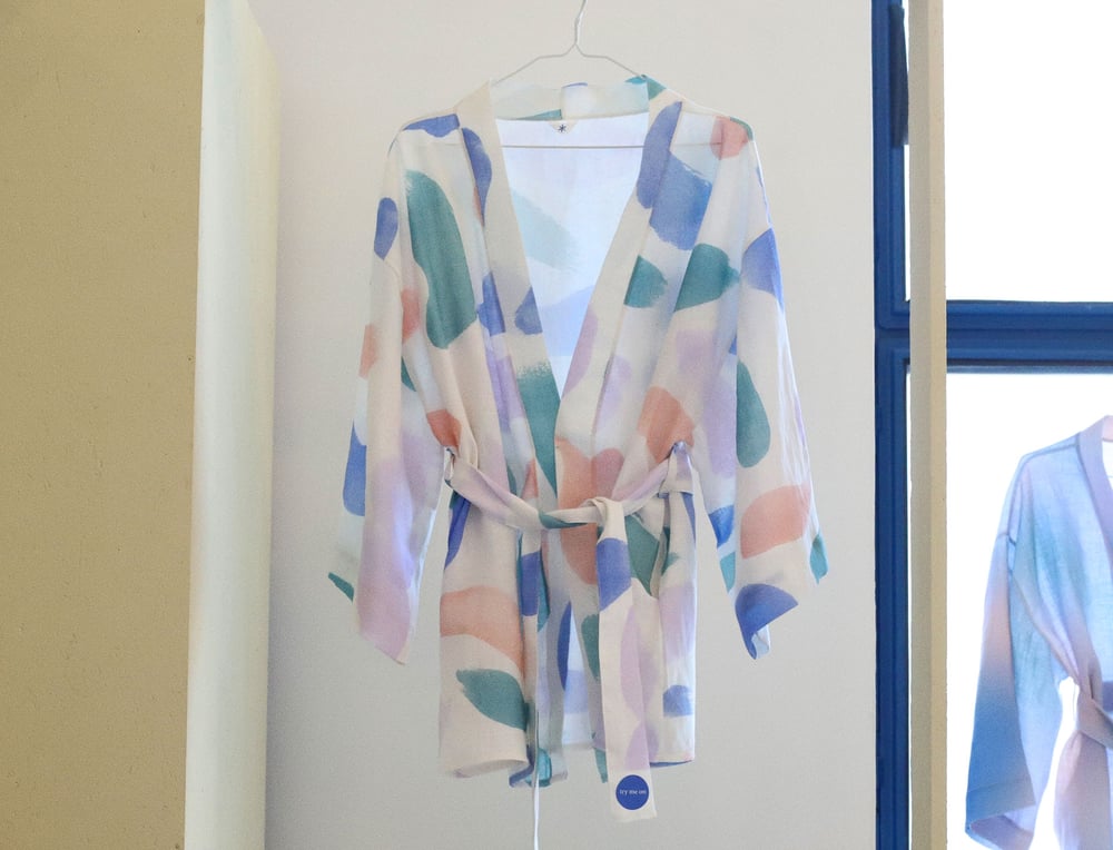 Image of BRUSH STROKES KIMONO / ✱