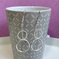 Image 1 of Large Circles Earrings in Sterling Silver