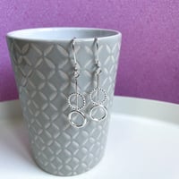 Image 4 of Small Circles Earrings in Sterling silver 