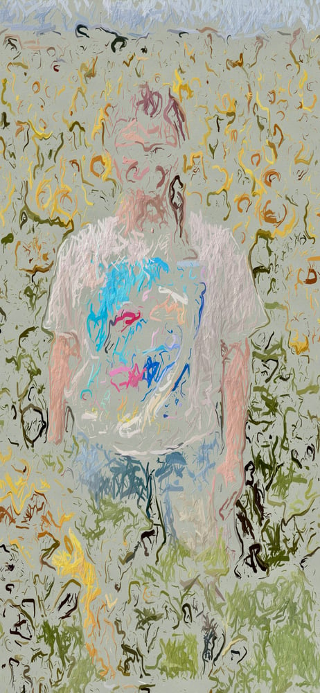 Image of Self portrait on canvas print no 4 large 