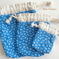 Image 4 of Handmade Reversible Drawstring Pouchies!