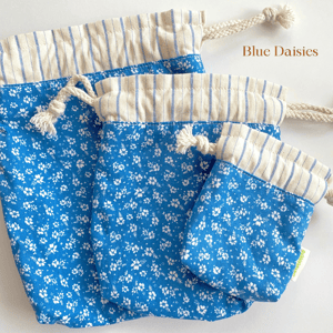 Image of Handmade Reversible Drawstring Pouchies!