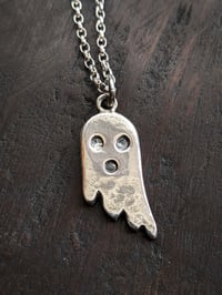Image 1 of Little Ghost silver pendant 