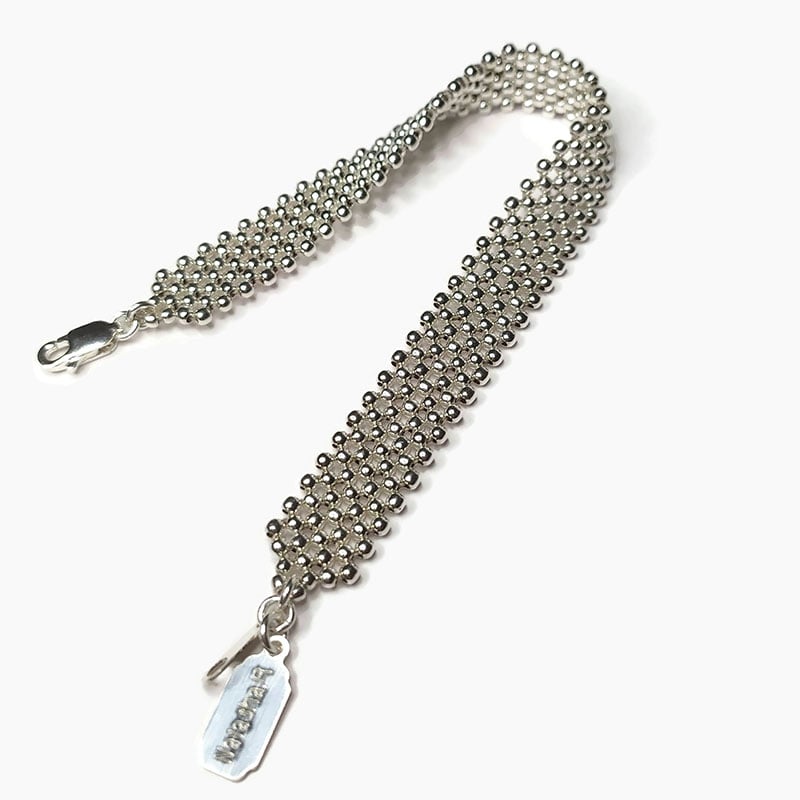 Image of Bracelet Manchette argent large "Echo L"