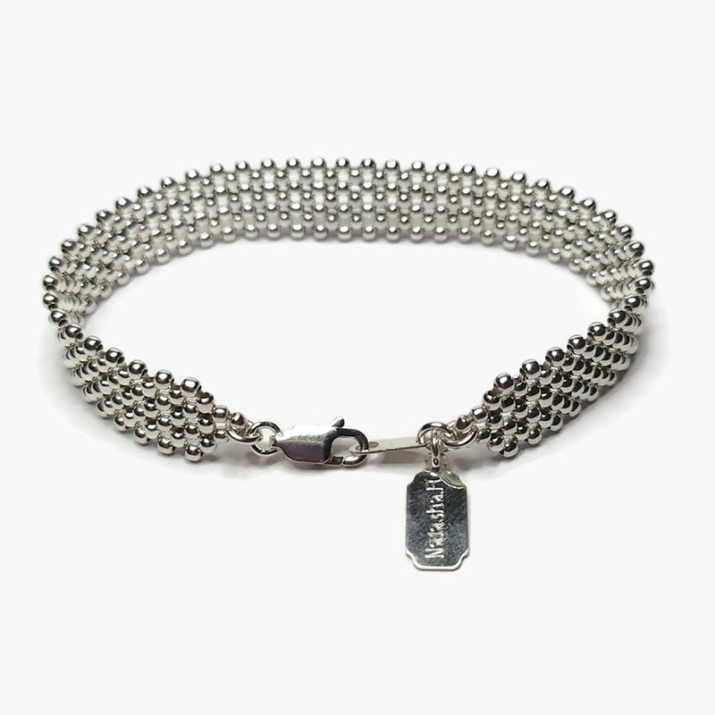 Image of Bracelet Manchette argent large "Echo L"
