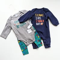 Image 1 of Old Navy & Carter Holiday Infant Onesie Bundle