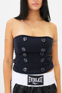 Image 1 of Strapless button top 