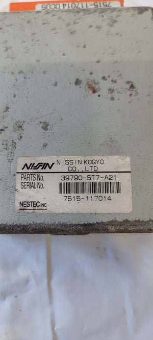 Image of 94-01 Acura Integra ABS Control Module OEM Nissin 39790-ST7-A21