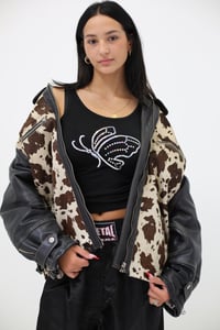 Image 3 of Cow print leather jacket 