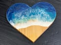 Heart Shaped Ocean Wave Wall Decor