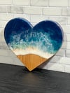 Heart Shaped Ocean Wave Wall Decor